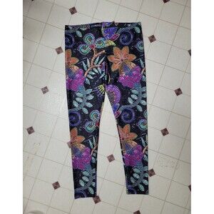 Gear Bunch Pailette flower Leggings womens XL  FLORAL